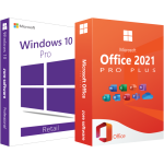 Licențe Windows 10 Pro Retail + Office Pro Plus 2021 (activare online)
