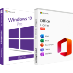 Licențe Windows 10 Pro Retail Full + Office Home 2024 Retail (asociere cont Microsoft)